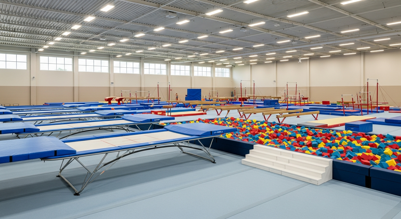 Зал с батутами